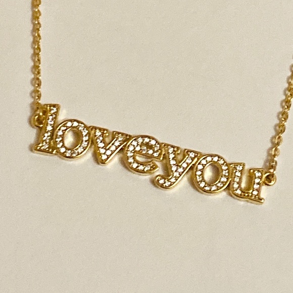 ⭐️CZ LOVE YOU necklace - Picture 2 of 6